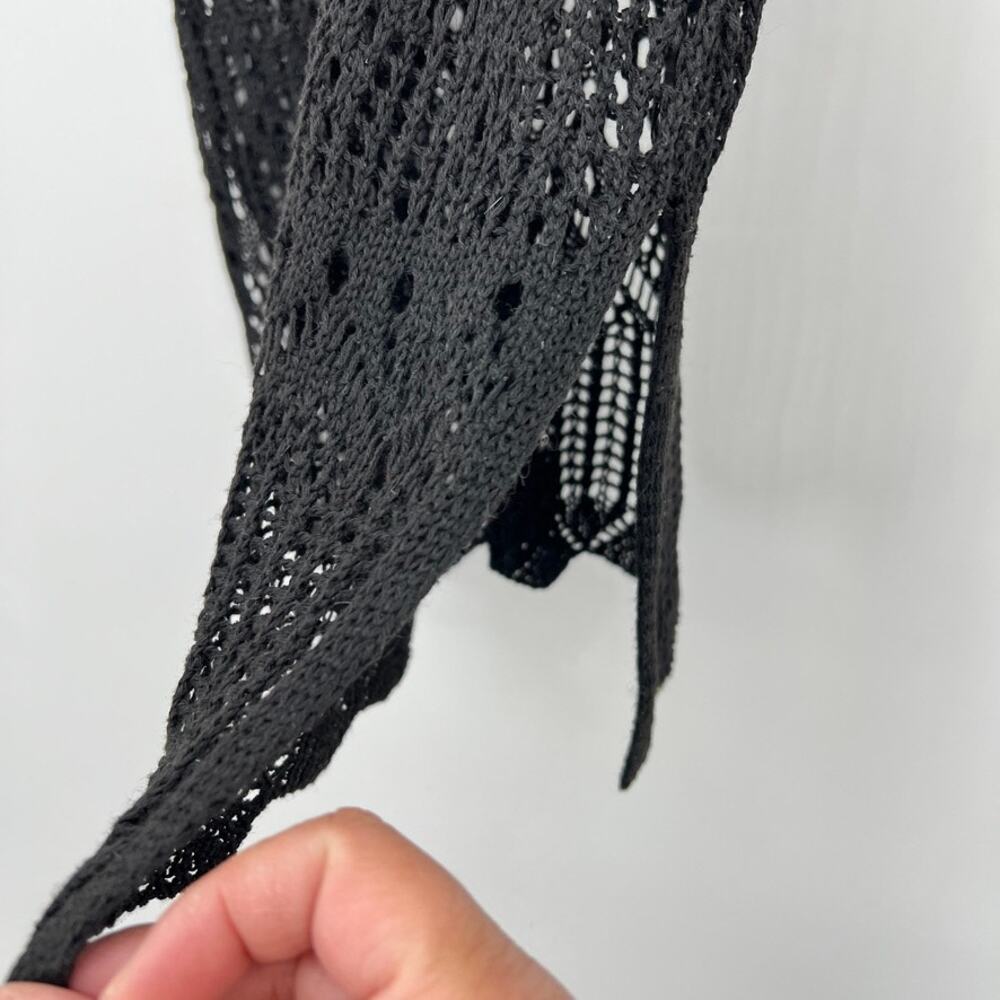 Unbranded Open Knit Swim Cover Bodycon Women’s S Black Swim Cover-up Beach Pool - Picture 3 of 4